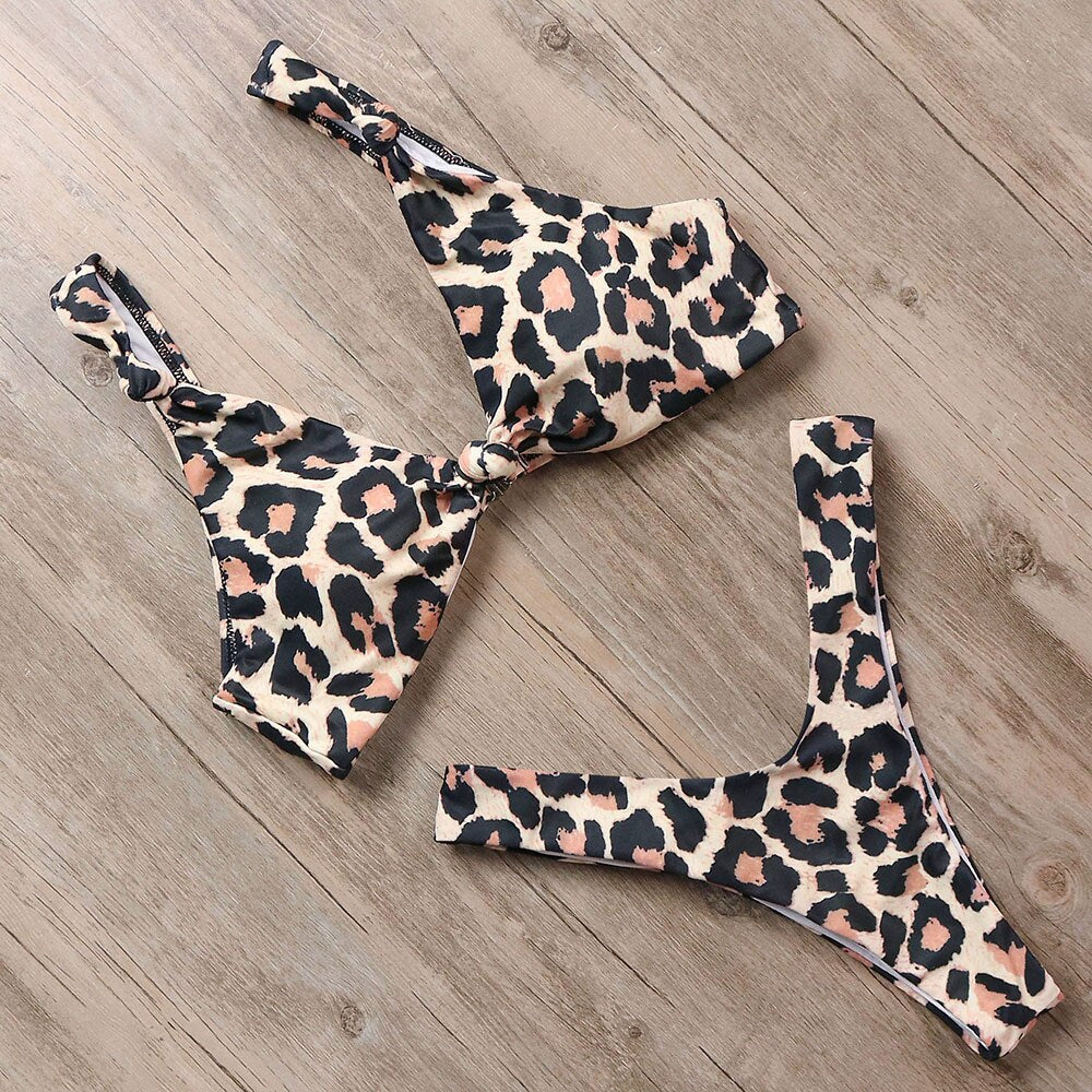 Leopard Printed Bikini Set