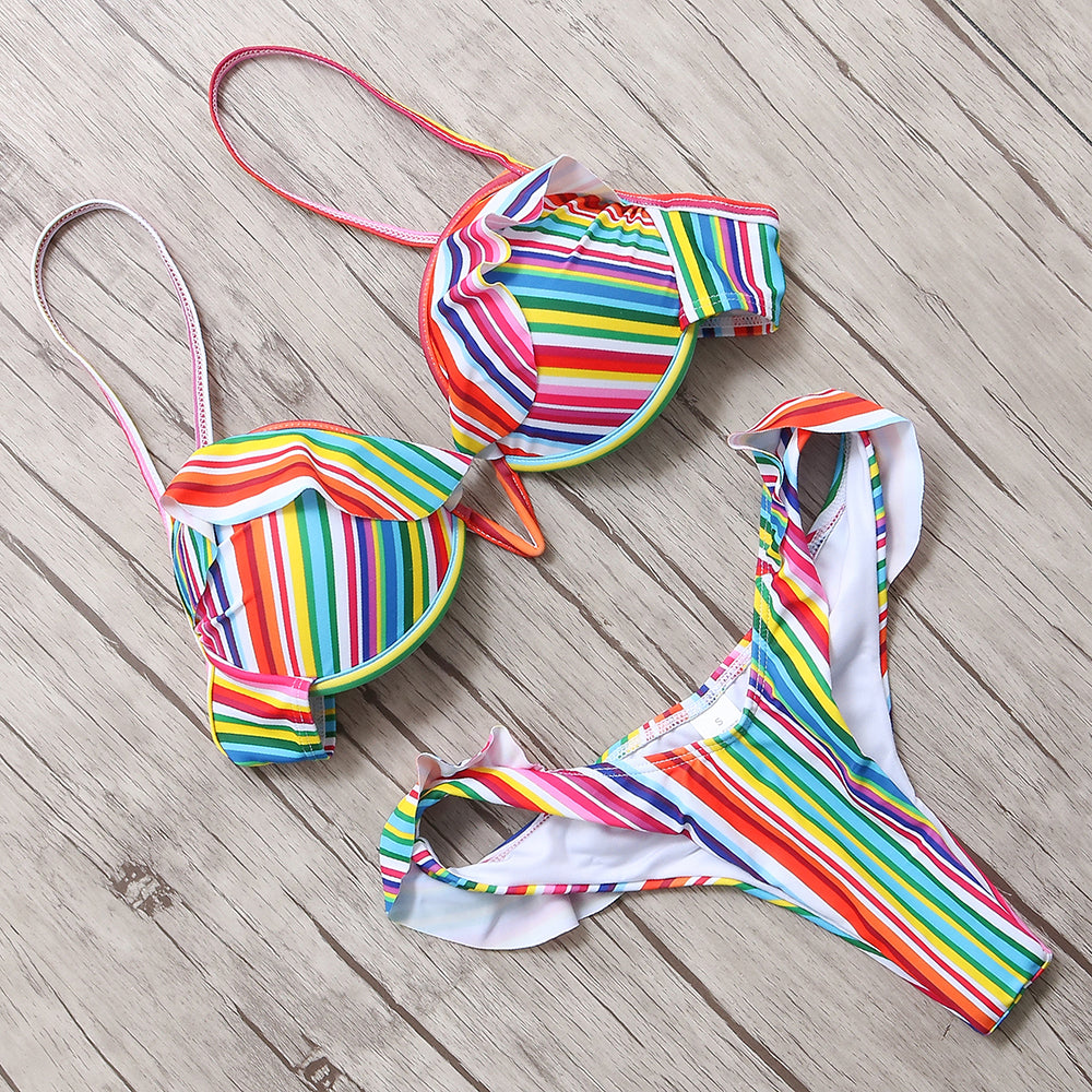 Rainbow Bikini Set